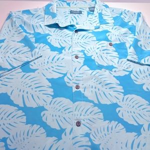 Caribbean Joe Island Supply Hawaiian Tropical Short Sleeve Relaxed Shirt